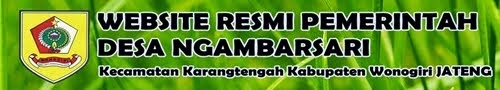 Website Resmi Pemerintah Desa Ngambarsari