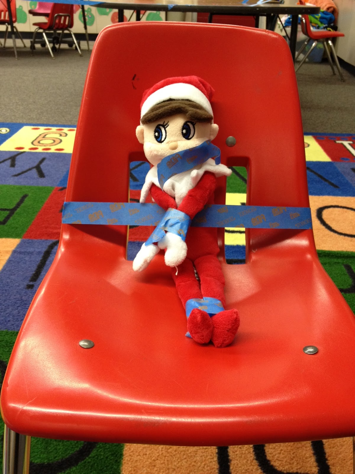 Elf on the Shelf....Big REVEAL! Apples & ABC's