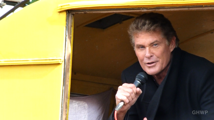 Photos From David Hasselhoff S Visit To The East Side Gallery