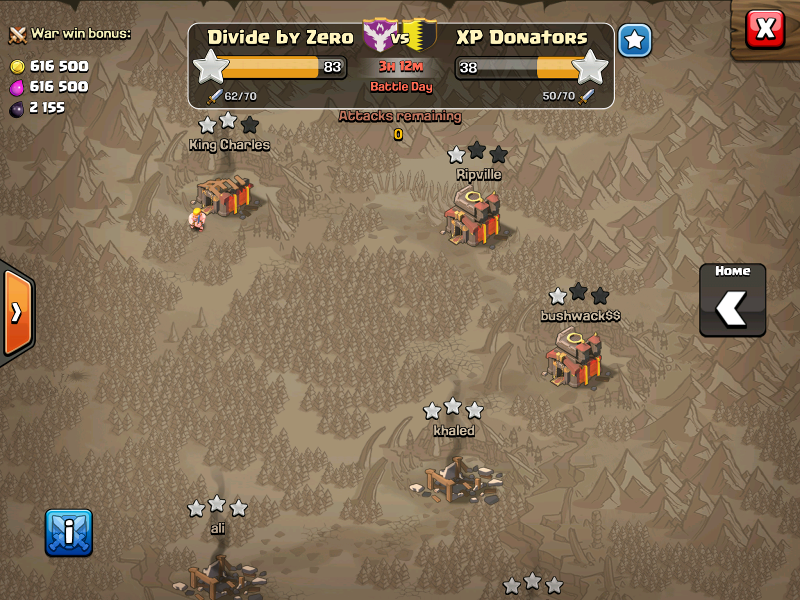 Divide by Zero Clash of Clans Clan Wars Attack Order