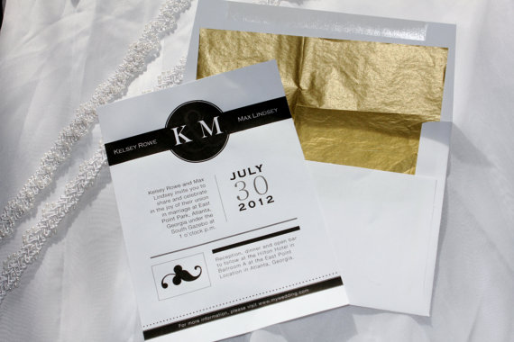 The Great Gatsby Printable Wedding Invitation
