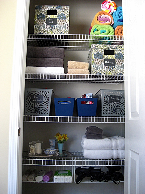 Eat. Sleep. Decorate.: Master Bath Linen Closet Reveal