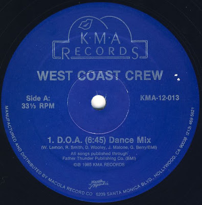 West Coast Crew ‎– D.O.A. (1985, VLS, 256)