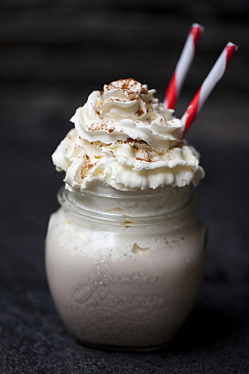 Yummy Looking Holiday Drink Content in a Cottage