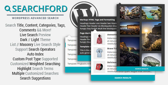 Searchford WordPress Advanced Search