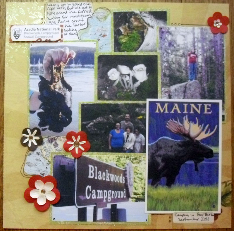 punk projects Maine Scrapbook Layout