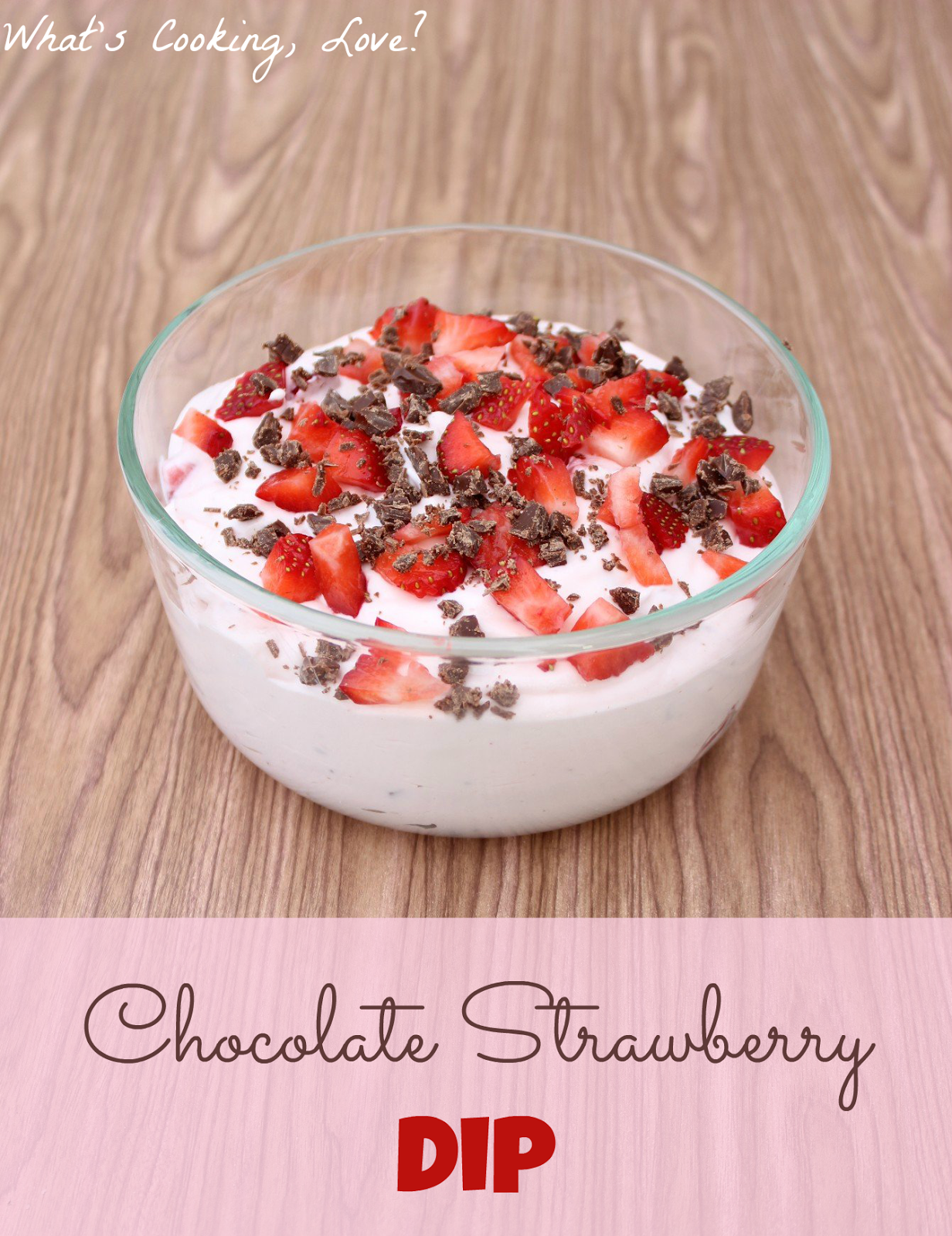 Chocolate Strawberry Dip Whats Cooking Love?