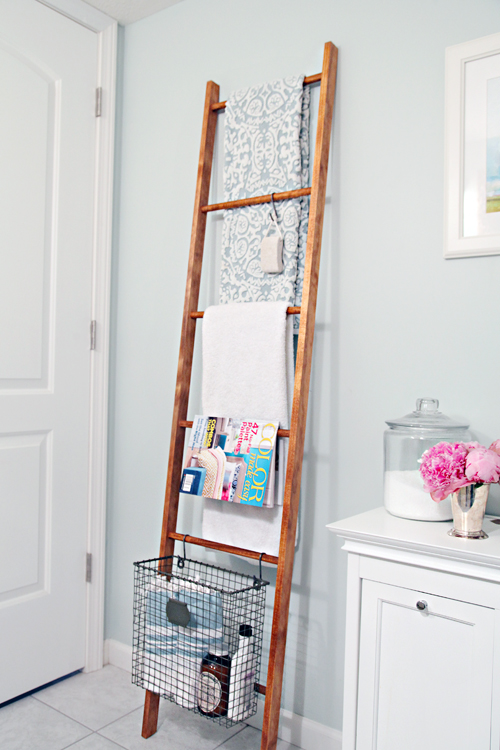 IHeart Organizing DIY Decorative Wood Ladder