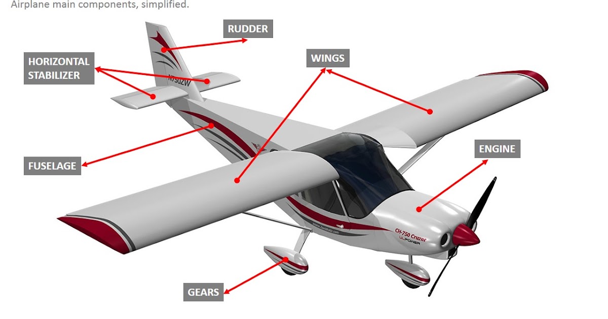 How do airplanes fly? The main components of an airplane
