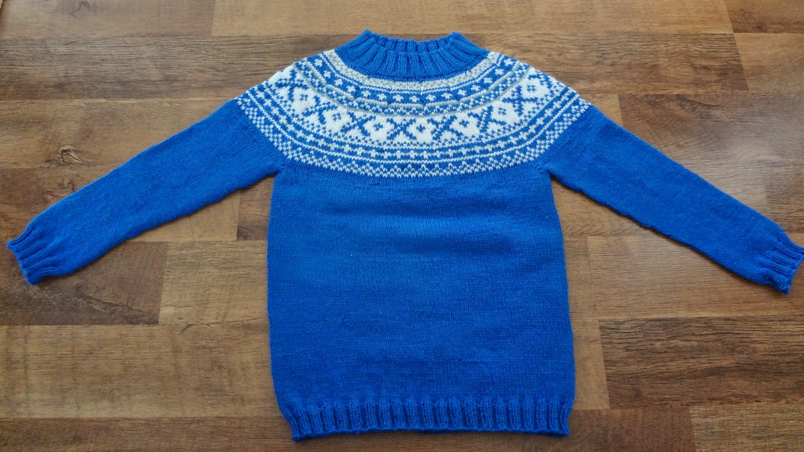 Loki Crafts A knitted Norwegian sweater for a boy