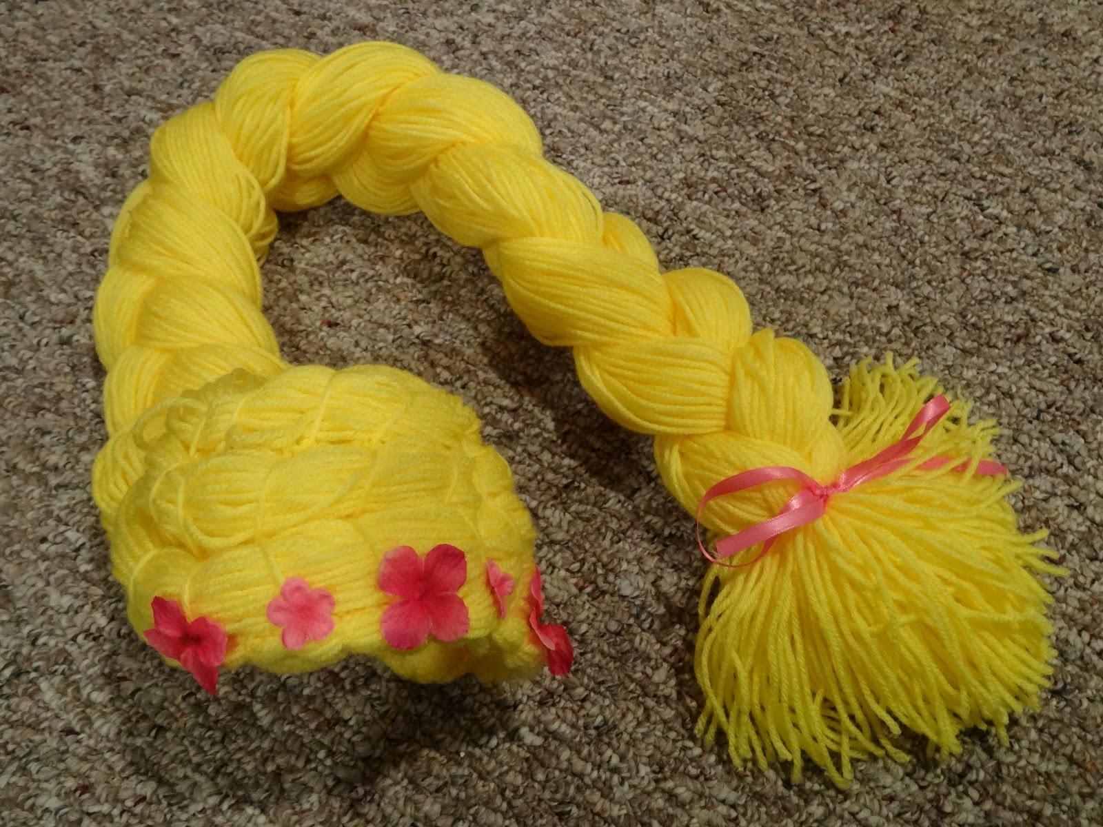 Create with Kiddos DIY Rapunzel wig