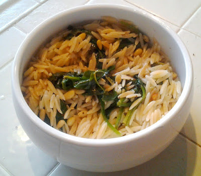 Orzo Spinach Salad