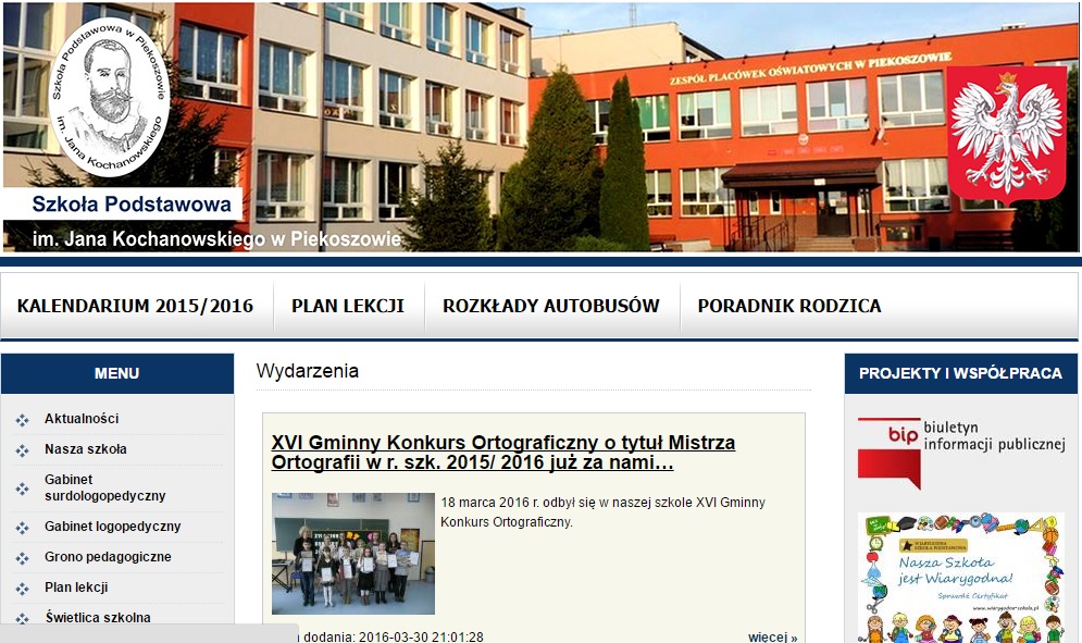 Website of Primary School