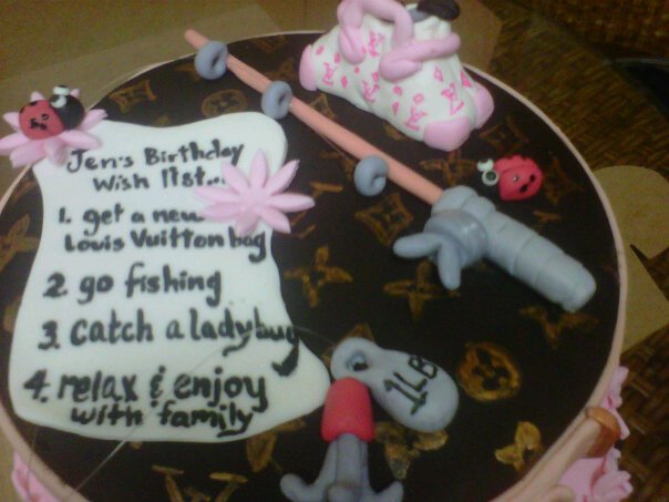 Fishing Rod Cake
