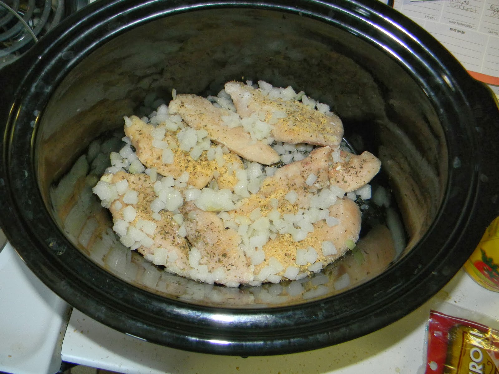 Growing to Four Crock Pot Pepperoni Chicken