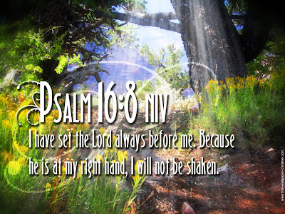 Psalm 16:8 Inspirational Quote