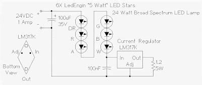 Regulated 24 Watt Broad Spectrum LED Lamp
