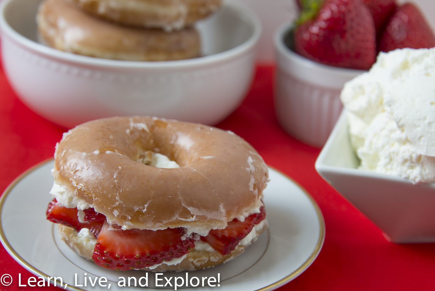 Glazed Donut Strawberry Shortcakes Learn, Live, and Explore!