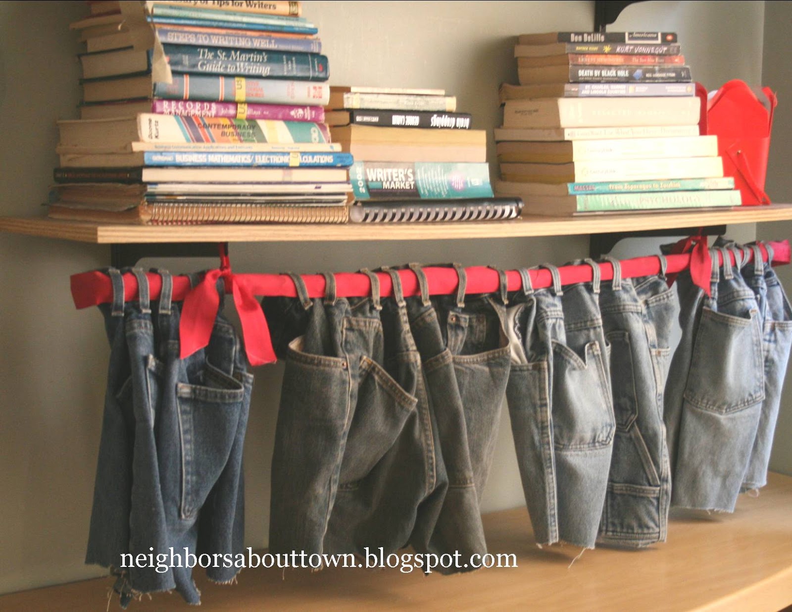 Neighbors About Town Blue jean organizers