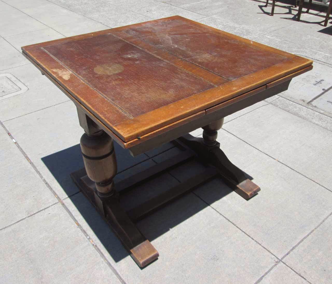 UHURU FURNITURE & COLLECTIBLES SOLD Antique Oak DrawLeaf Table 115