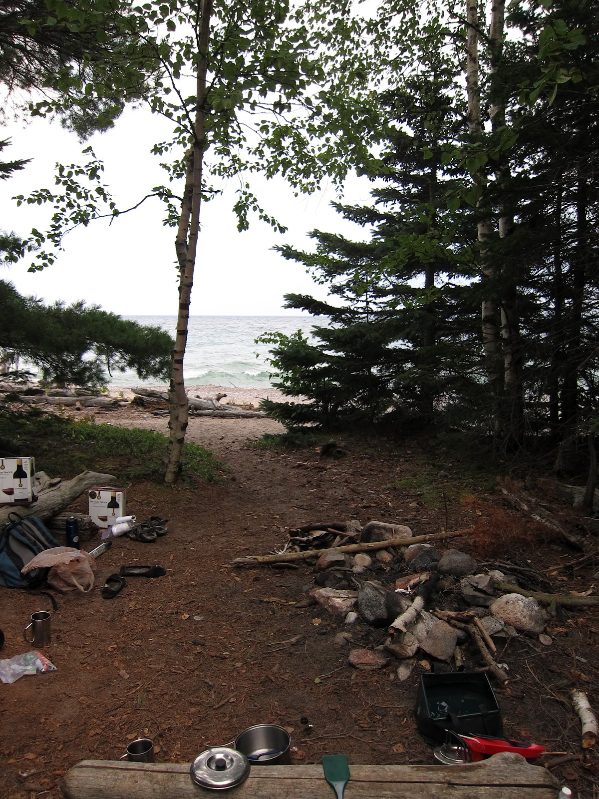 Camper Umo's Campground Reviews Review Agawa Bay, Lake Superior Provincial Park