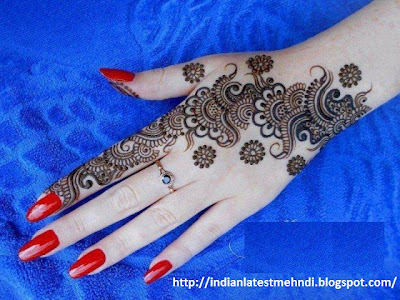 beautiful indian eid mehndi design 2013 for fair hands
