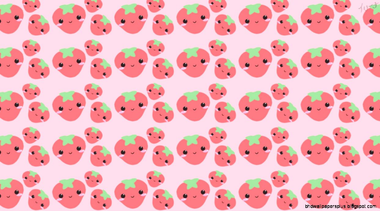 Kawaii Cute Strawberry Wallpaper Kawaii Cute Strawberry Wallpaper