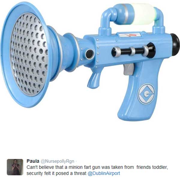 Nothing To Do With Arbroath Toddler's Minion fart gun seized at