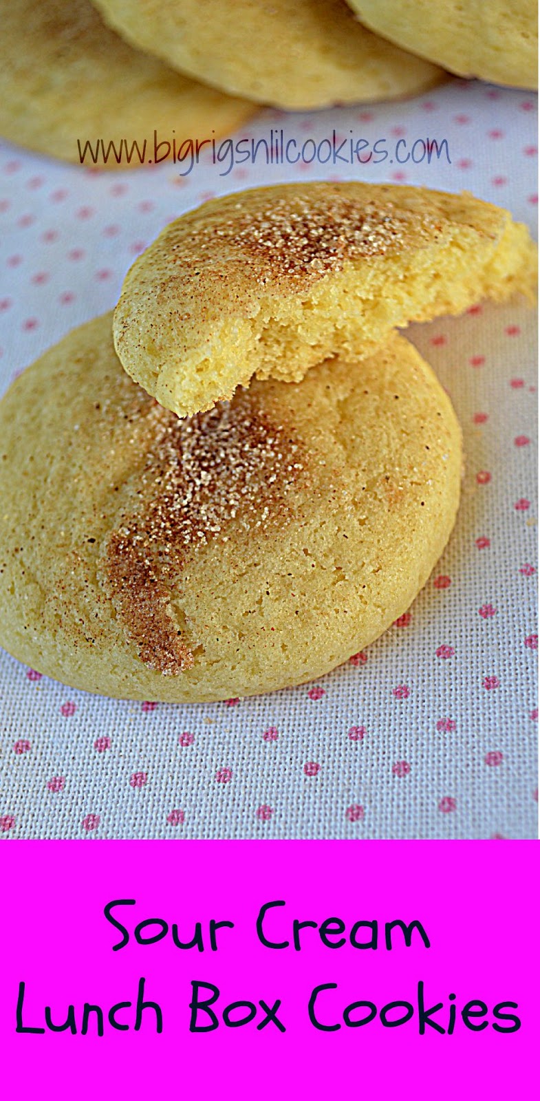 Big Rigs 'n Lil' Cookies Sour Cream Lunch Box Cookies