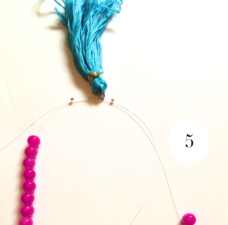 DIY Bead and Tassel Necklace for Children - Thimble and Twig