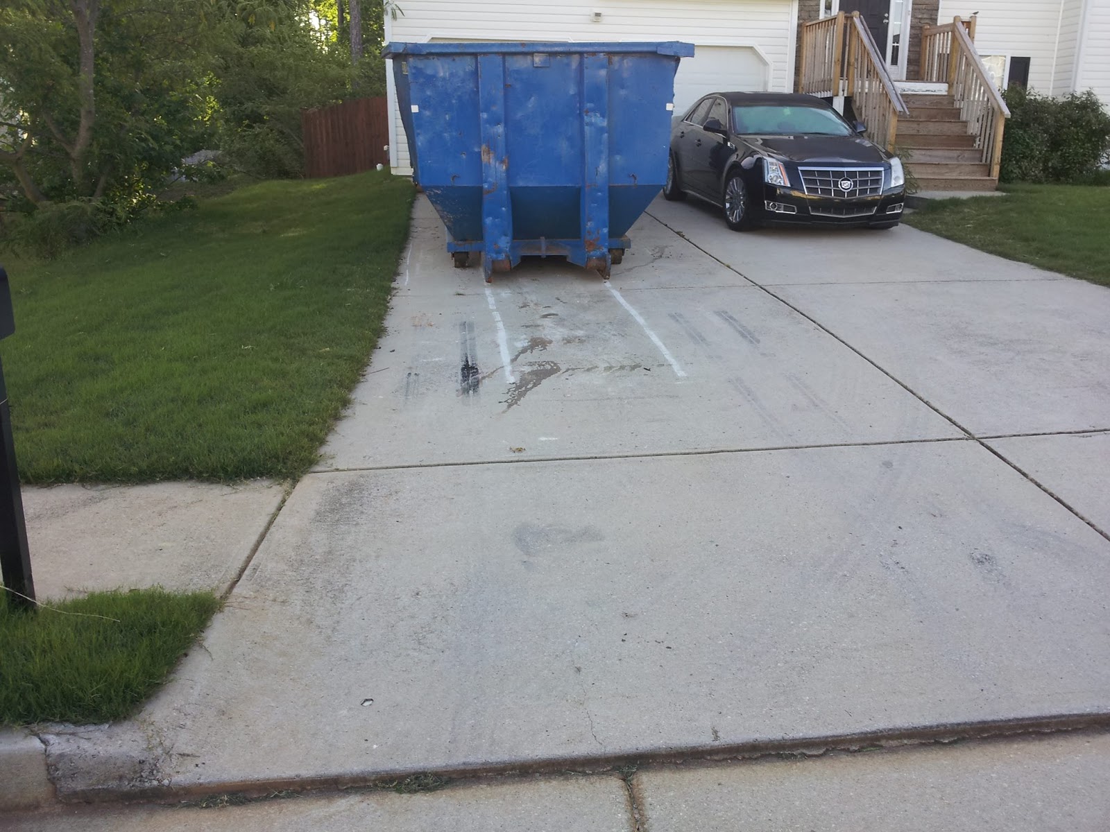 Dumpster Driveway Damage