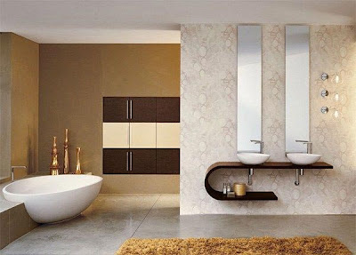 Kamar Mandi dengan Warna Alami | Sumber Gambar : Freshome.com Kamar Mandi dengan Warna Alami | Sumber Gambar : Freshome.com