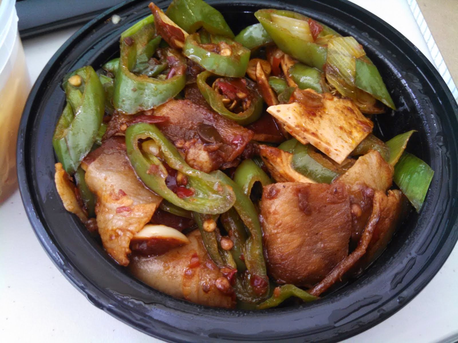 panda bytes Double Cooked Pork with Dried Bean Curd