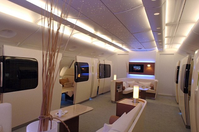 Luxurious First Class Airbus A380 Qantas Airlines Branded