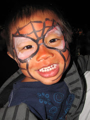 Alexandre as Spiderman at the circus