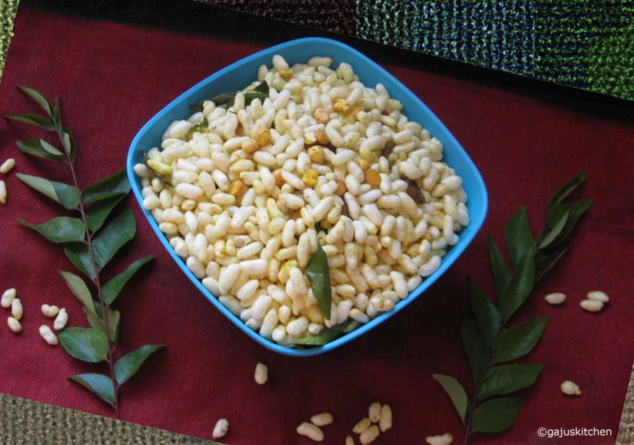 Masala Pori Spicy Puffed rice snack Gajus kitchen