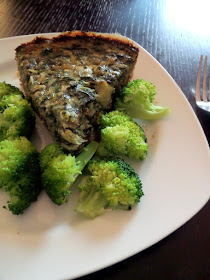 Spinach Artichoke Quiche:  A quiche packed with turkey sausage, cheese, spinach, and artichoke hearts.