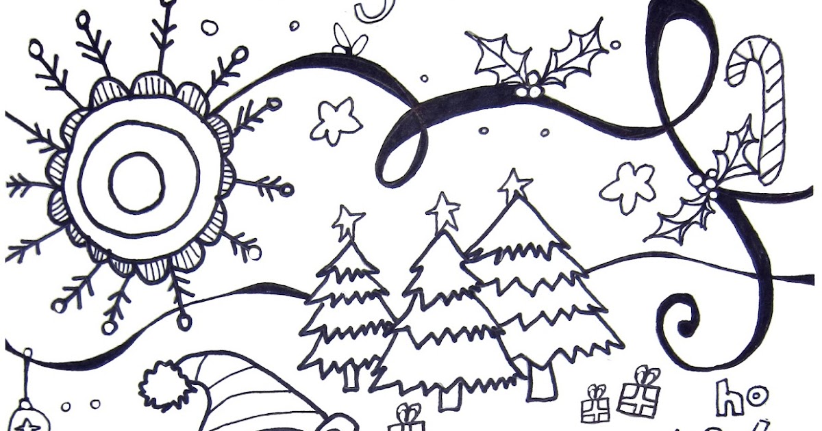 Printable Winter Coloring Pages - Marcia Beckett