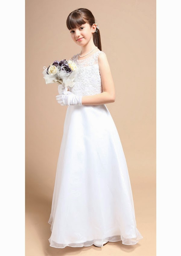 Flower Girl Dresses Classic Floor Length Zipper A Line Organza Flower Girl Dresses