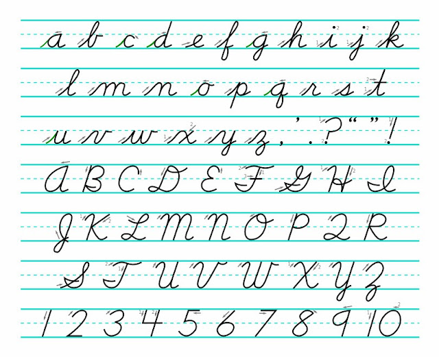 Learning Cursive Handwriting