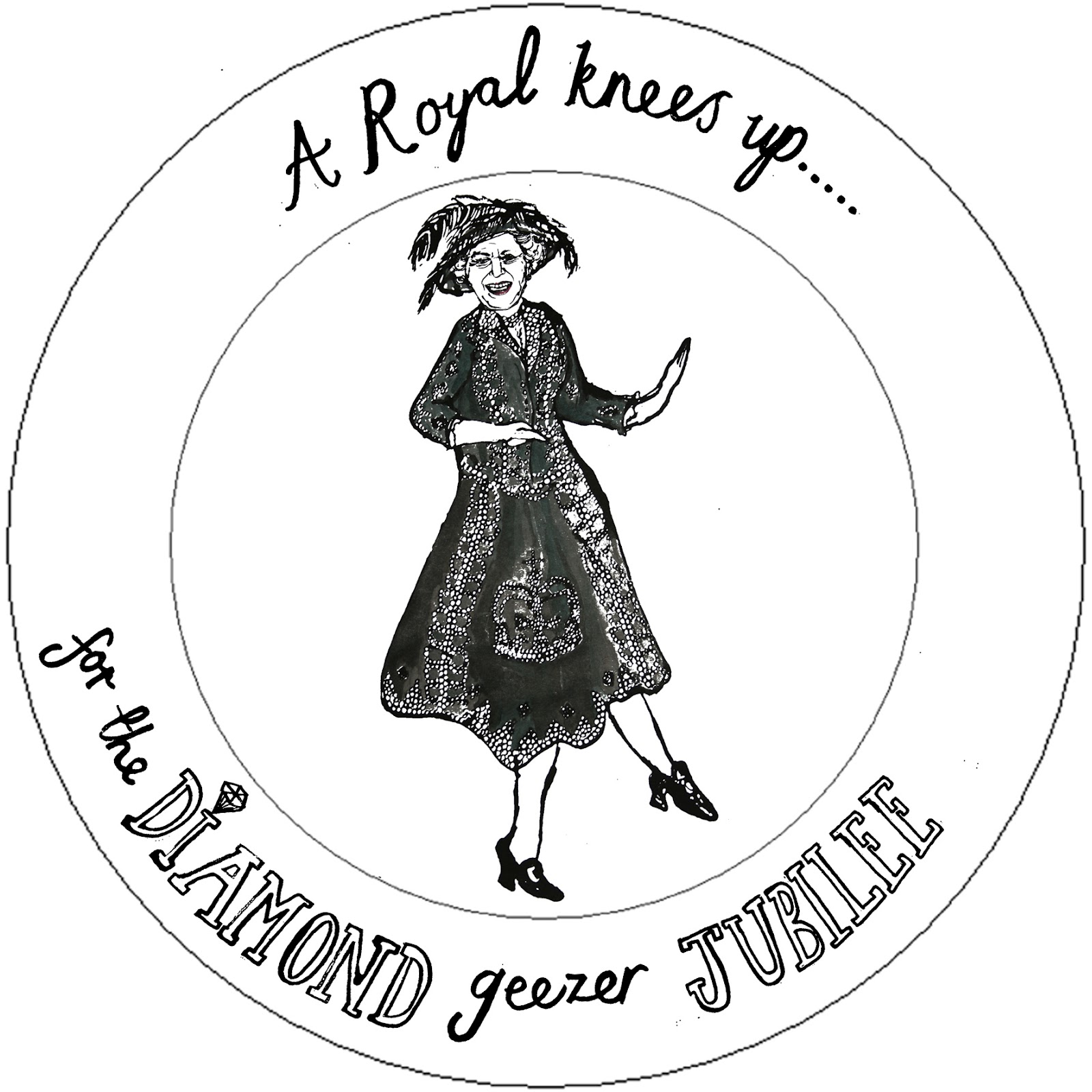 Katie Spragg Diamond Jubilee Commemorative Plates and spot at Festival