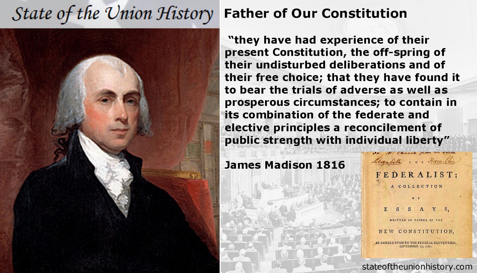 "Father of Our Constitution" President James Madison New Photo 6 Sizes! 