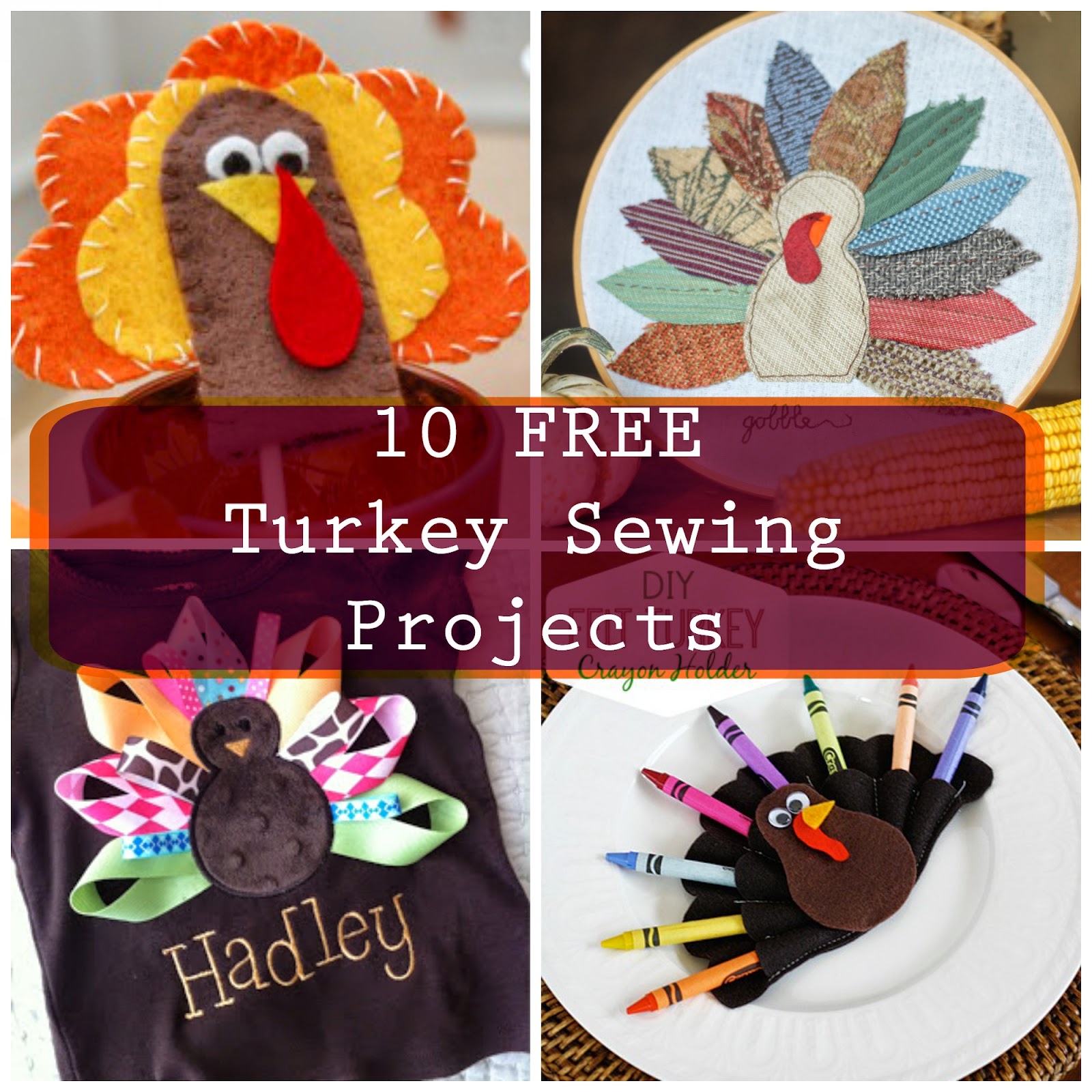 Gobble, Gobble, Sew a Turkey