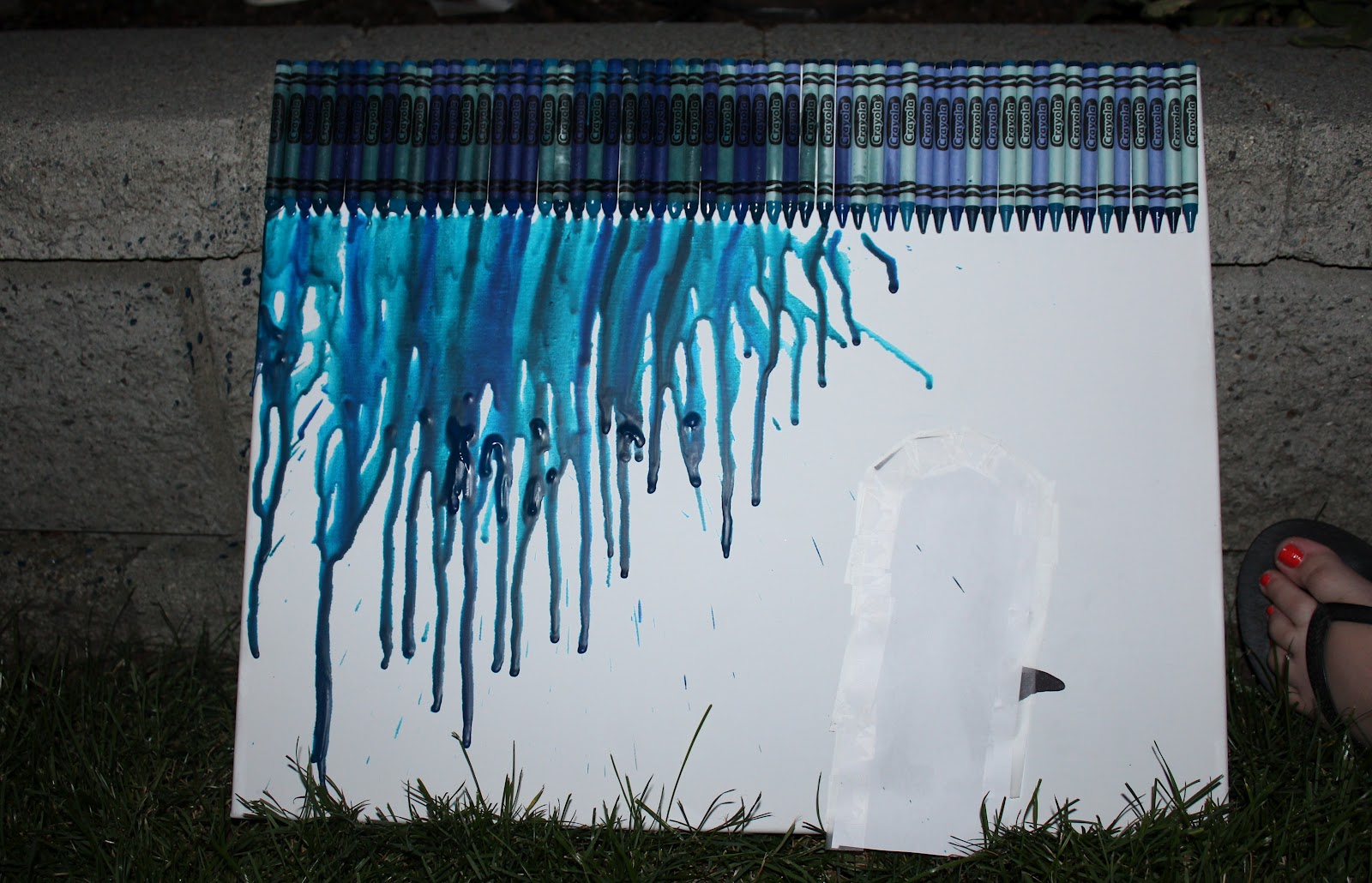 A Cord of Three Strands Melted Crayon Art