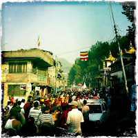 circumambulation of Swayambhunath Stupa