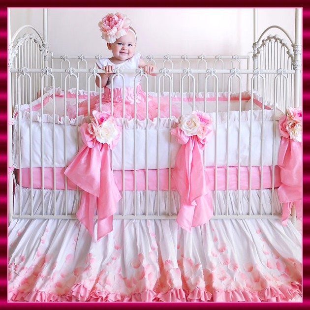 CUNA DE BEBÉ ROMÁNTICA MUY BONITA, ELEGANTE Y GLAMOUROSA | DECORACIÓN