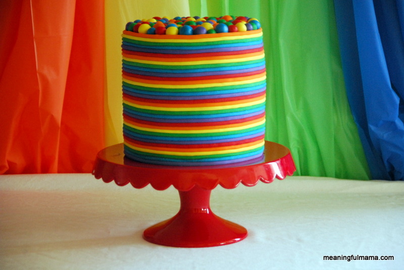 Babies And Kids Rainbow Birthday Cake