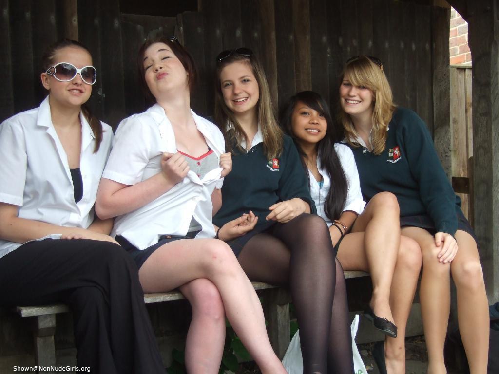 Tongue nylon schoolgirl girlfriend