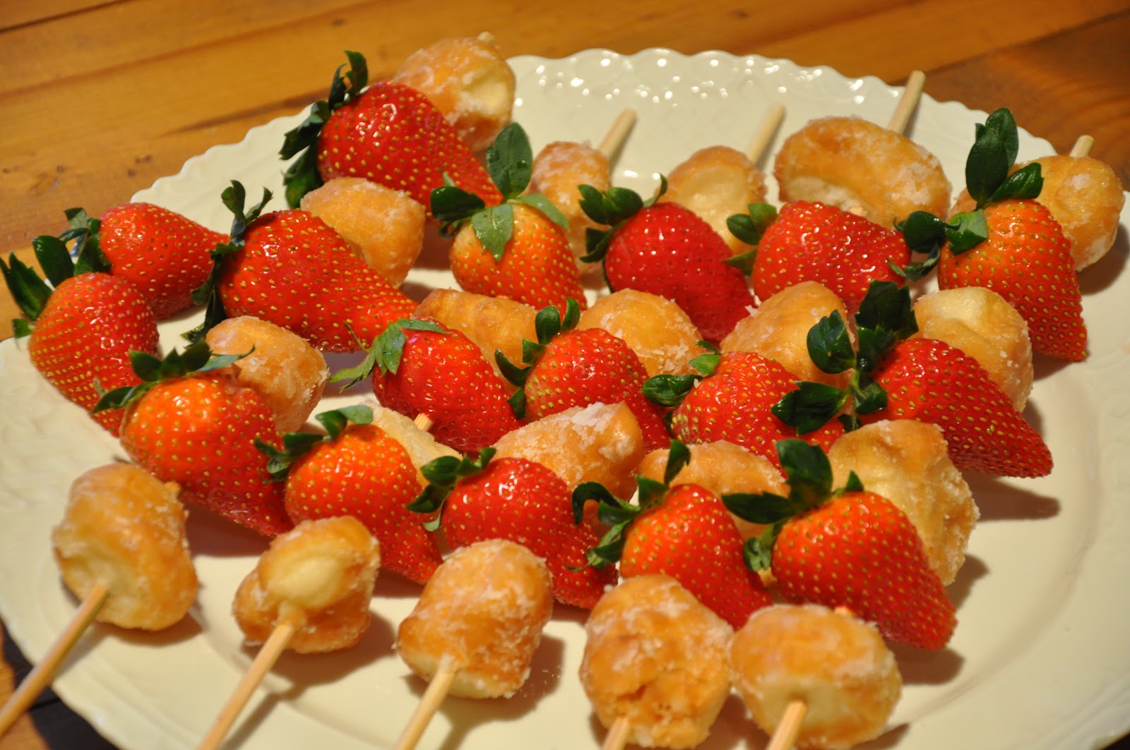 Elizabeth Ann's Recipe Box Fruit and Donut Hole Skewers