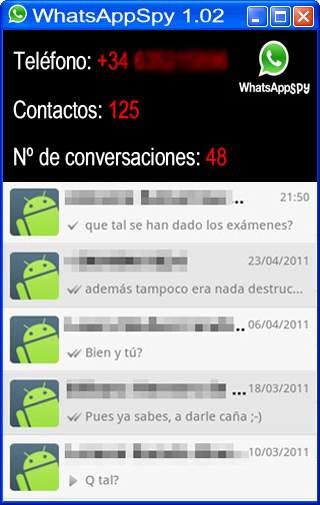 Así funciona una app para espiar conversaciones de WhatsApp